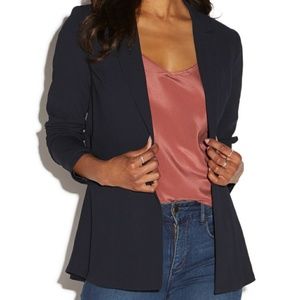 Cinched black blazer